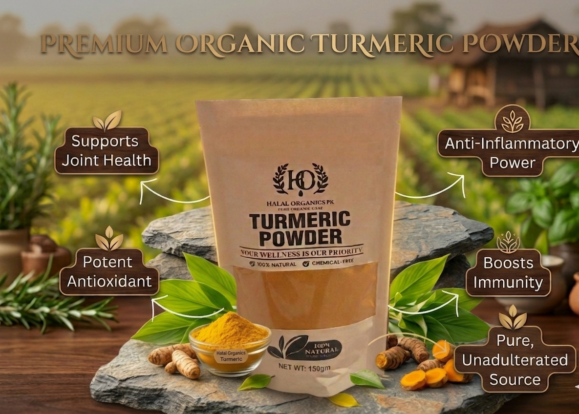 Premium Organic Turmeric Powder  – 100% Pure &amp; Chemical-Free